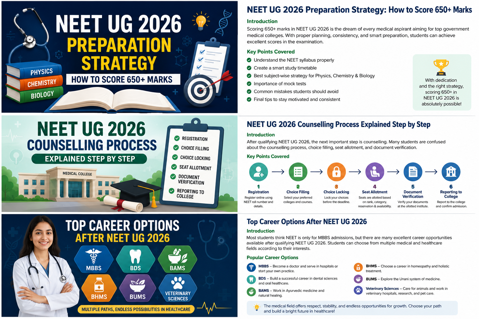 NEET UG 2026 Preparation Strategy: How to Score 650+ Marks
